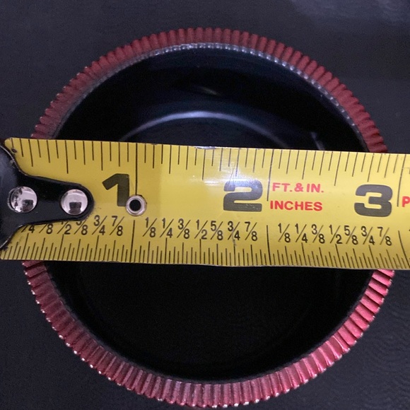 Acrylic hinged Resin Bangle Bracelets- Red - Picture 7 of 9